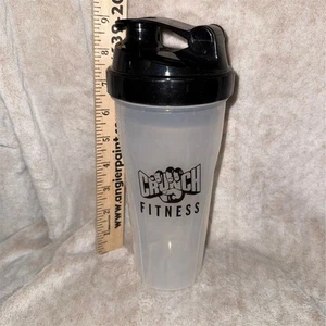 Crunch fitness 22oz Shaker Bottle Black Leak-Proof Portable Fitness Cup protein - Picture 1 of 3