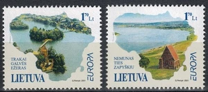 LITUANIA 2001 Europa 2v MNH** - Picture 1 of 2
