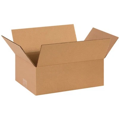 Aviditi Shipping Boxes Flat 14L x 10W 5H, 25-Pack | Corrugated Cardboard Box - Image 1 of 2