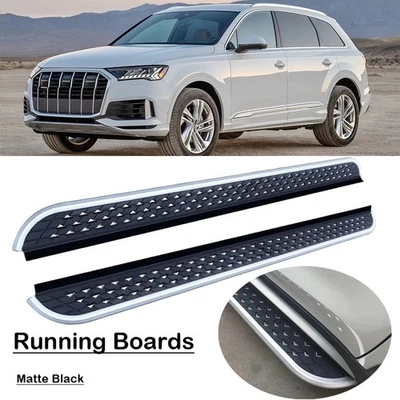 estriberas peldaños laterales barras Nerf aptas para Audi Q7 4M 2016-2025 con soportes Foto 1 de 4