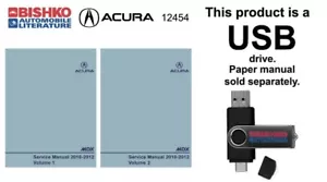 2010 2011 2012 Acura MDX Shop Service Repair Manual USB Drive - Picture 1 of 3
