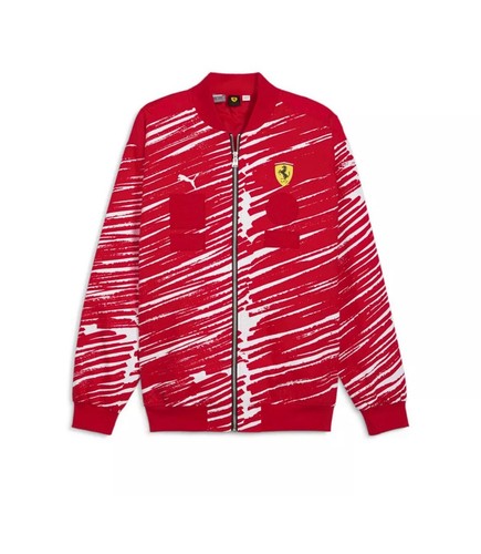 Puma Sf X Joshua Vides Race giacca full zip uomo rosso casual capospalla 6 taglia M