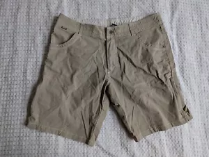 Kuhl Shorts Men 36 Olive Green Ramblr Cotton Nylon Stretch 10" Inseam Lightweigh - Picture 1 of 16