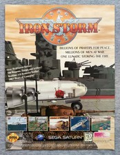 Iron Storm Sega Saturn | 1996 Vintage Game Print Ad Poster Art Official Rare