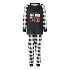 Family Parent Child Dress Crew Neck Christmas Tree Print Casual Sleepwear Outfit