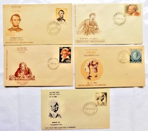 INDIA FIRST DAY COVER INTERNATION LEADER 5 FDC COVER LOT SIZE 4 X 6 INCH EACH #6 - Picture 1 of 2