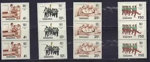 TANZANIA 1986 AÑO JUVENIL TIRA X 3 SET 290-293 COMO NUEVO MNH - Imagen 1 de 1