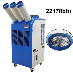 Industrial Air Conditioner 220V Three-tube Movable Cooling Equipment 22178 BTU - Picture 1 of 24