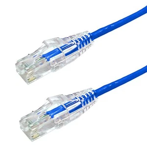 Cat6 Ethernet Patch Cable 6 Inch Slim 28AWG, Pure Bare Copper RJ-45 LAN Network - Picture 1 of 26