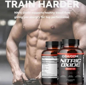 Nitric Oxide L-Arginine Pre Workout+Testosterone Booster,Multivitamin Men,60ct - Picture 1 of 6