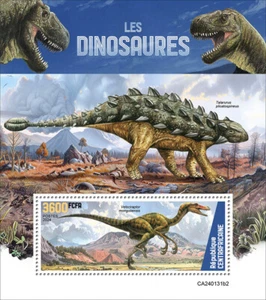 Dinosaurs MNH Stamps 2024 Central African S/S - Picture 1 of 1