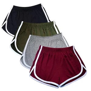 4 Pack Women's Cotton Yoga Dance Short Pants Sport Shorts Summer Athletic Cyc... - Picture 1 of 8