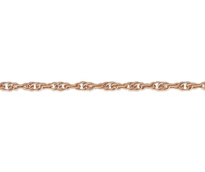 Cadena de cuello de cuerda maciza Príncipe de Gales de oro rosa de 9 quilates de 2,85 mm (R18R) - Imagen 1 de 1