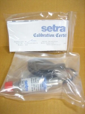 Transductor de prensa Setra 2251Z01PCC41106 -14,7-85,3 PSIG, salida 4-20 MA 24VDC Foto 1 de 4