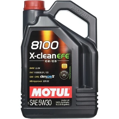 5 Litri Olio Motore Auto 8100 X-Clean Efe 5w-30 Motul 100% Sintetico Acea C2/C3 - Bild 1 von 3