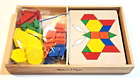 Melissa & Doug Pattern Blocks And Boards - Wood Shapes - Used