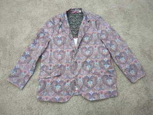 Robert Graham Blazer Mens  52 Jacket Paisley Two Button Pockets Sport Coat #1 - Picture 1 of 13