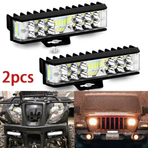 2X 6'' LED Work Light Bar 40W Spot White DRL Driving Fog Lamp Offroad SUV ATV - Picture 1 of 17