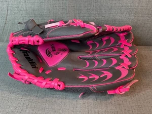 Franklin Youth Baseball Glove Pink & Gray #22754- 10 1/2” Shok Sorb - Picture 1 of 12