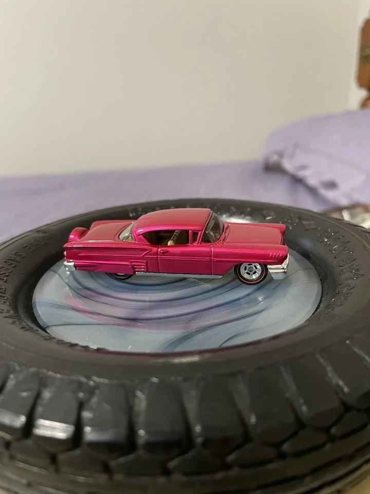 HOT WHEELS 58 CHEVY IMPALA PROTOTIPO CONTINENTAL TEST SPECTRA ROSA/SIN TAMPO RARO Foto 1 de 4