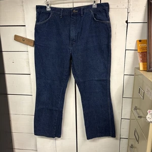Rustler Men's Straight Leg Jeans 40X28 100% Cotton Blue Denim Vintage - Picture 1 of 4