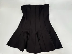 Zara trägerloses Godet Minikleid schwarz Größe M  - Bild 1 von 8