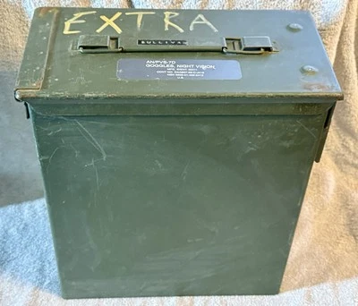 Rare Genuine Military Metal PA60 NVG Ammo Style Can,  *Great Storage* - Image 1 of 4