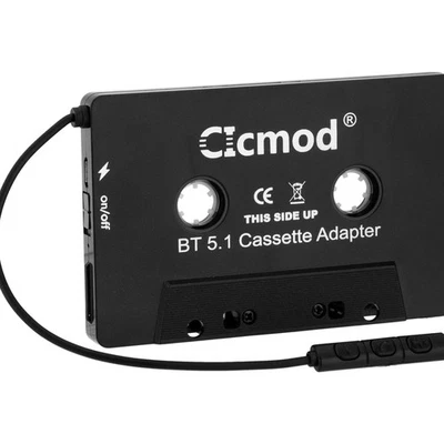 Kassetten Adapter BT 5.1 Kfz Kassettenadapter mit Mikrofon für Auto Audio - Bild 1 von 4