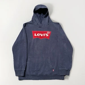 Levis Sweatshirt Jugend XL blau gesticktes Logo Pullover Kapuze sportlich - Bild 1 von 5
