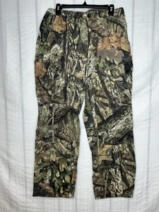 Game Winner Men's Mossy Oak Camo Cargo Pants Hunting L Adjustable Waist 961 - Picture 1 of 11