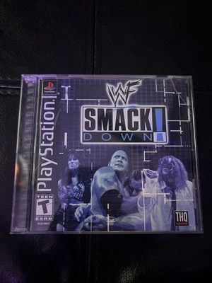 WWF SmackDown Para Sony PlayStation 1 Etiqueta Negra PS1 Completo CIB Probado-funciona Foto 1 de 4