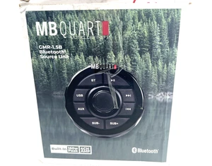 MB Quart GMR-1.5B 160W Digital Media Marine Receiver with Bluetooth, Black - Picture 1 of 11
