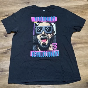 WWE XXL Seth Freakin Rollins Visionary Revolutionary Wrestling Black Pink TShirt - Picture 1 of 8