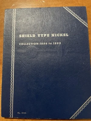 Álbum de monedas de níquel tipo escudo de 1866 a 1883 con 3 monedas Foto 1 de 4