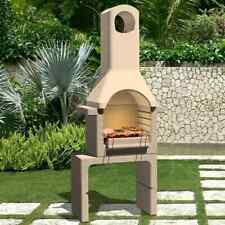 Support de barbecue au charbon de bois B�ton avec chemin�e