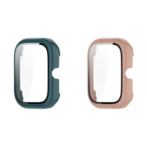 PC Watch Bumper Case with Tempered Glass for Honor Choice Haylou Watch (Green) - Zdjęcie 1 z 7