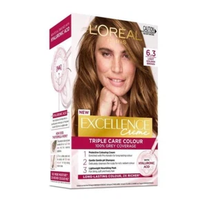 L'Oreal Excellence Creme Brown Blonde Hair Color Dye HA Acid 100% Grey Coverage - Picture 1 of 47