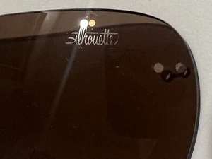 Replacement Single Oval Brown Lens For  Silhouette Glasses - Picture 1 of 4