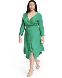 Women's Wrap Dress CUSHNIE for Target Emerald Green Size 4.. - Picture 1 of 4