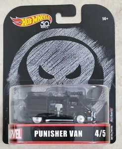 Hot Wheels Real Riders Retro Entertainment Marvel Punisher Van 4/5 - Picture 1 of 2