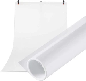 PVC Hintergrund 120x200cm Fotografie Hintergründe Weiß Fotohintergrund Weiss - Photo 1/10
