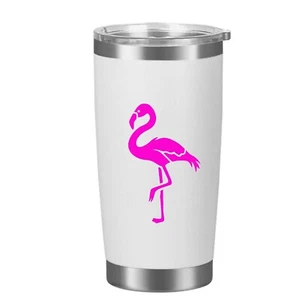 Flamingo 2 Pack Pink Decal Tumblers Mugs Cups iPhones Laptops Notebooks - Picture 1 of 1