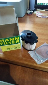 Mann PU1021X Fuel Filter Element Metal Free For Citroën Dispatch 1.9 D 70 - Imagen 1 de 1