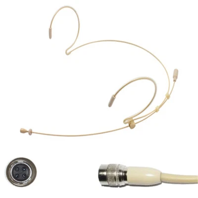 MICRONIC Professional Ear-Hook Microphone Audio Technica 4 Pin Hirose Omni-directional