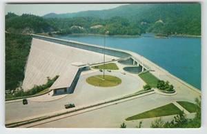 Postkarte Fontana Damm in der Nähe von Fontana Village Resort, NC - Bild 1 von 2
