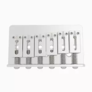Hipshot 6 string hardtail chrome guitar bridge (vintage .446") for stratocaster - Imagen 1 de 1