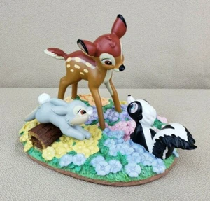 Vintage Disney Animated Classics Bambi Thumper Flower Resin Collectible Figurine - Picture 1 of 12