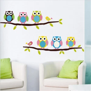 owl tree wall stickers for living wall decal children sticker N TDUKTS*uJ FG LR - Picture 1 of 7