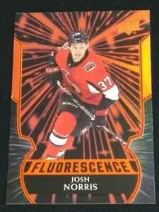 Josh Norris 2020-21 Upper Deck Series 2 Fluorescence Red Rookie Senators RC - Picture 1 of 1