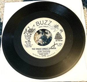 Ricky Darwin: The Great... Thinker/Deep in Love 45 Buzz killer early rock VG- - Picture 1 of 2